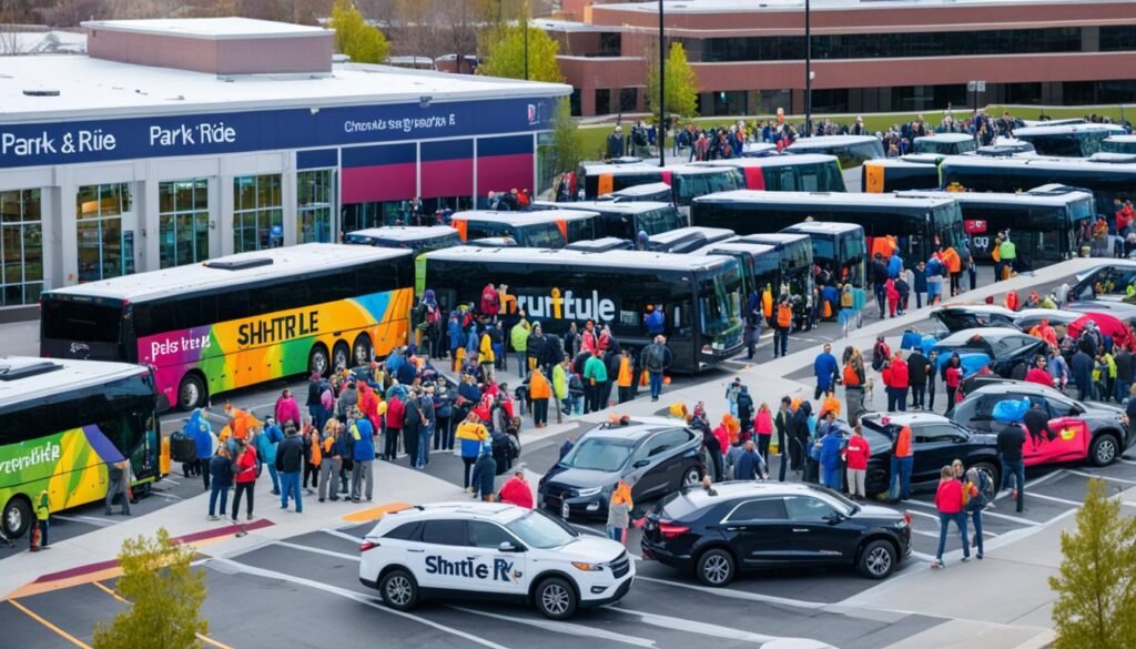 Park and ride public transportation