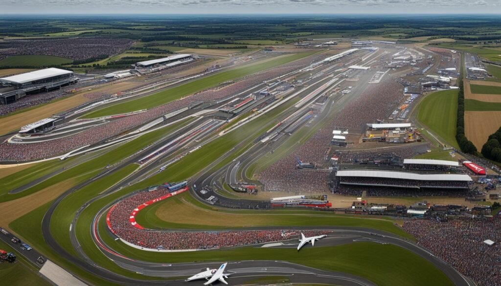 Silverstone Circuit Aerial View
