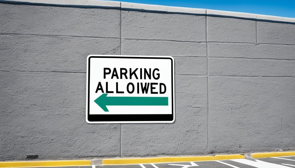 loading zone sign