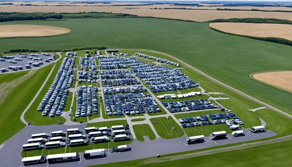 Stonehenge tour bus parking